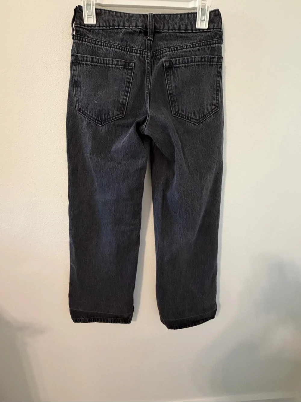 Hollister Co. Women’s Grey and Black Low Rise Baggy Jeans 000S